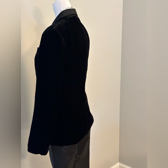 Joie velvet and satin lapel Blazer - Picture 5 of 8